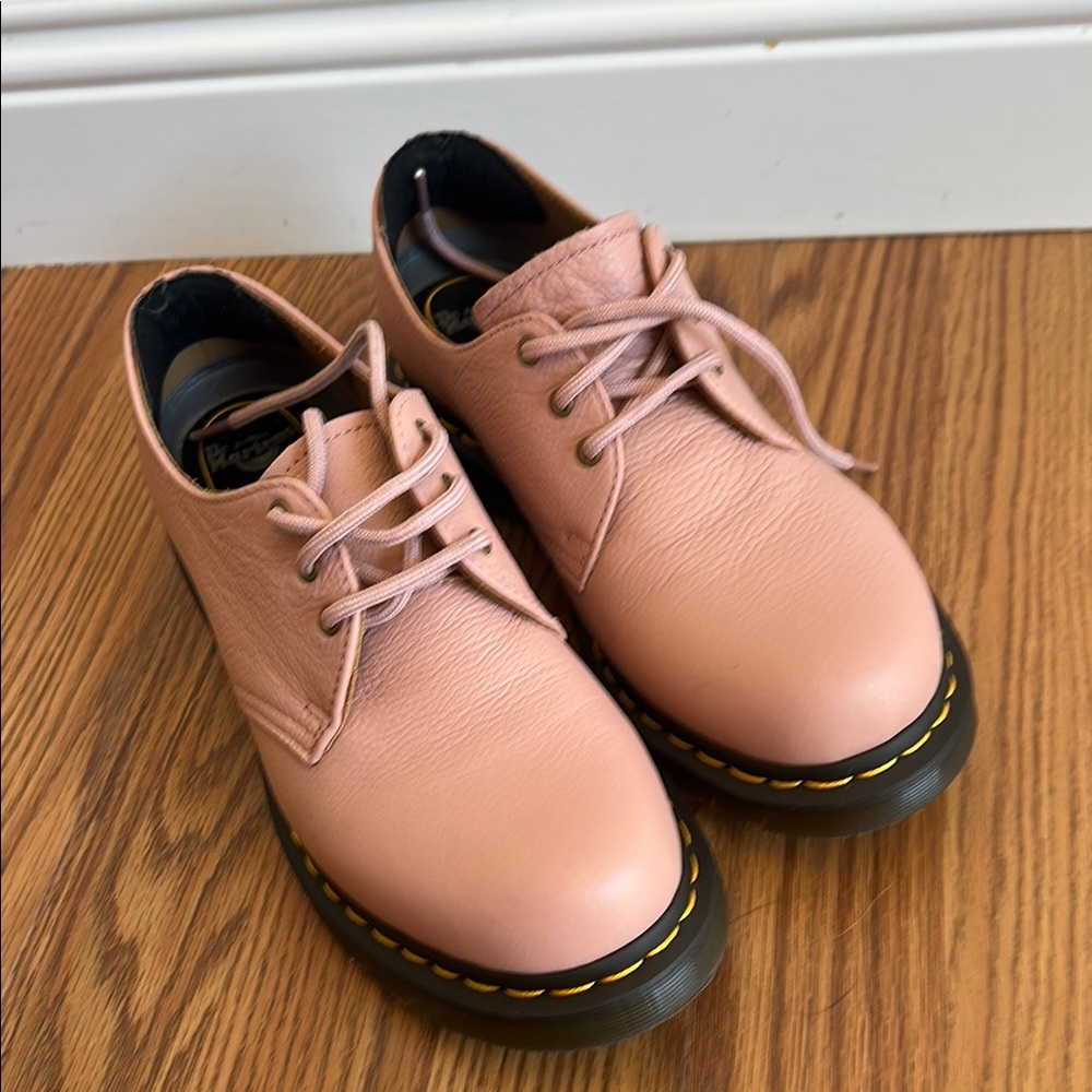 Dr. Martens Blush Pink Leather Oxfords
